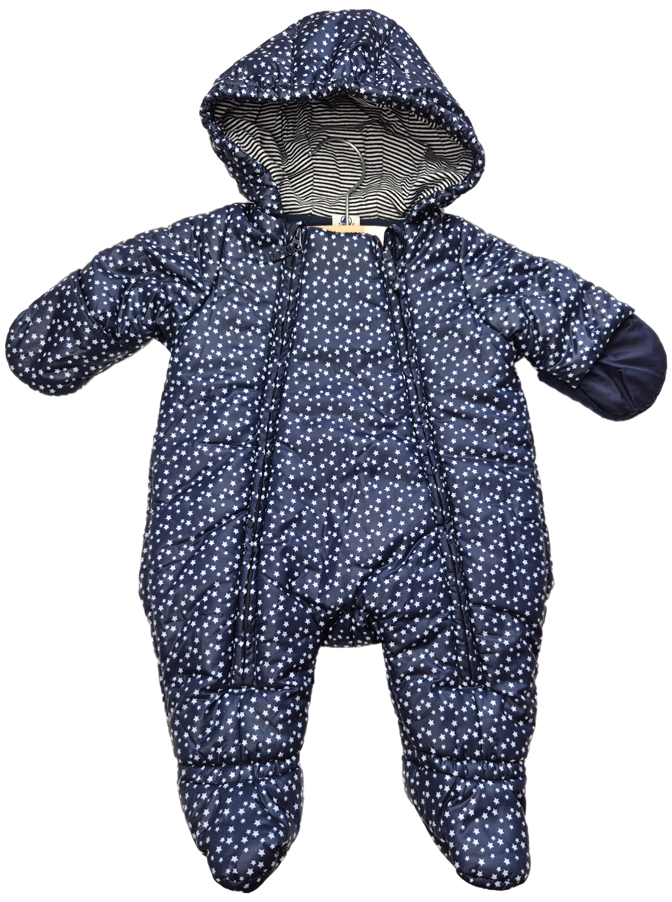 Blauw Skipakje/Winterpak | Petit Bateau | Maat 60 cm