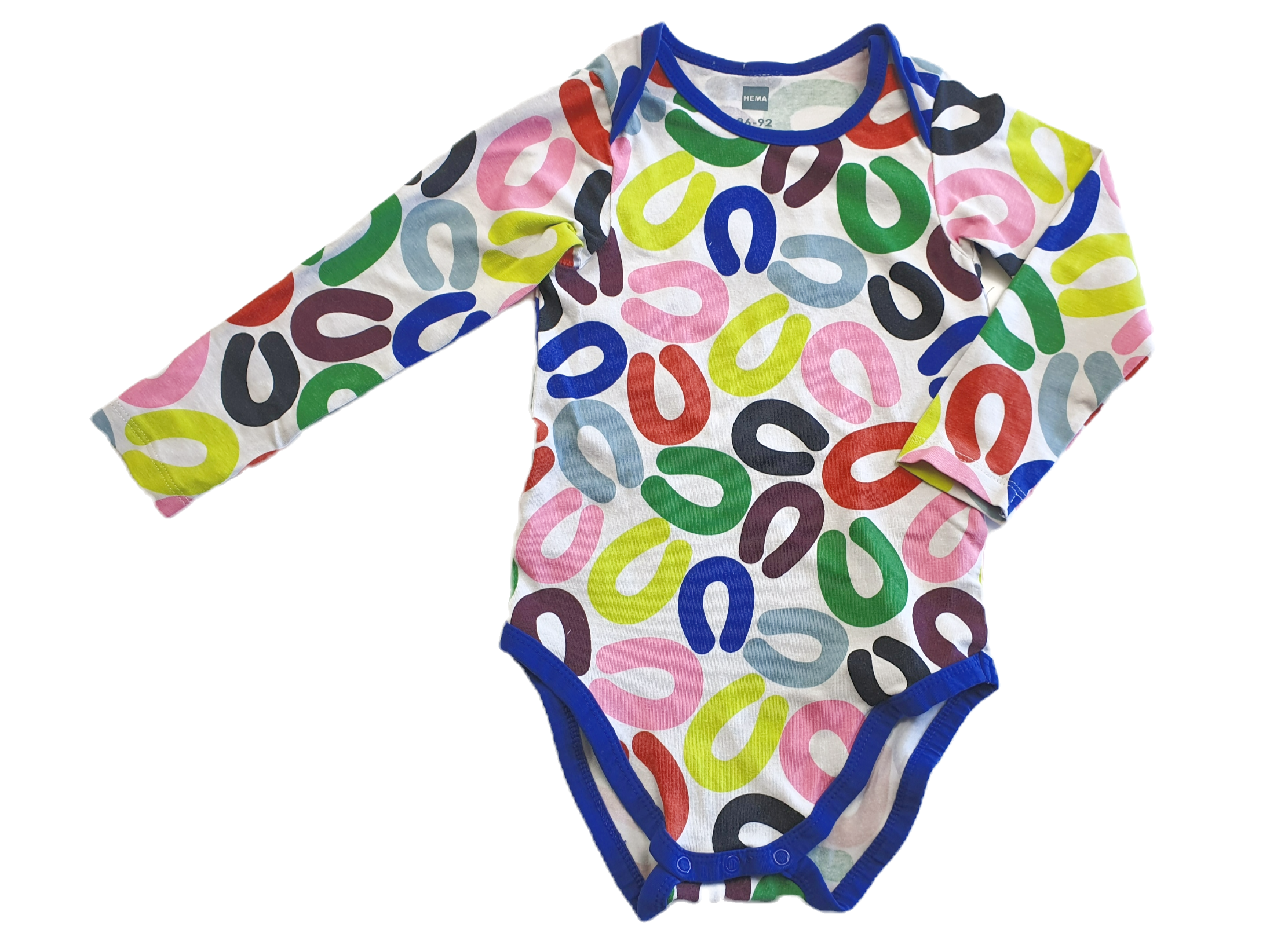 Vrolijke 'Rookworst' Romper | Hema | Maat 86/92