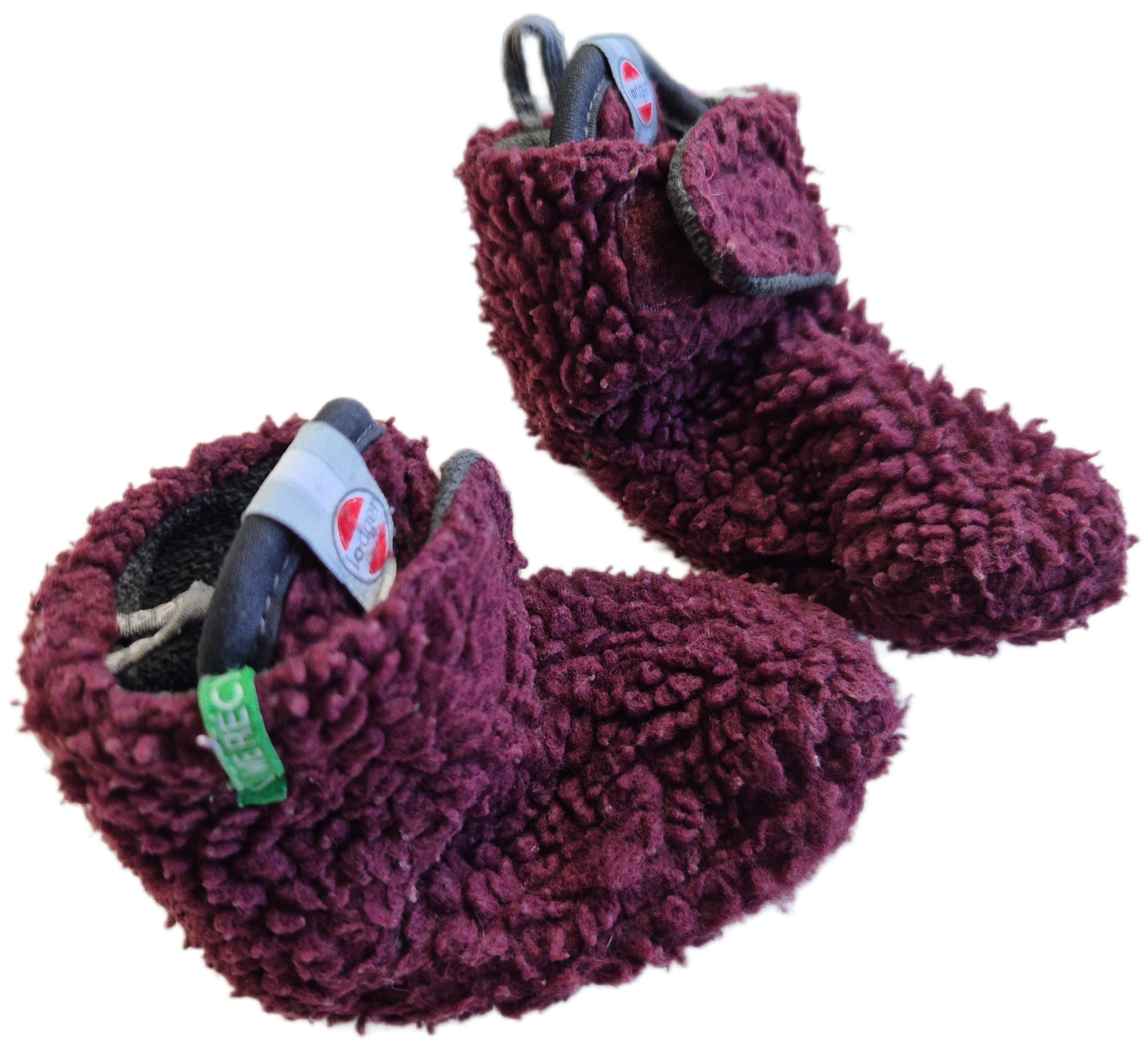 Bordeaurode Winter Slofjes | Lodger | Maat newborn