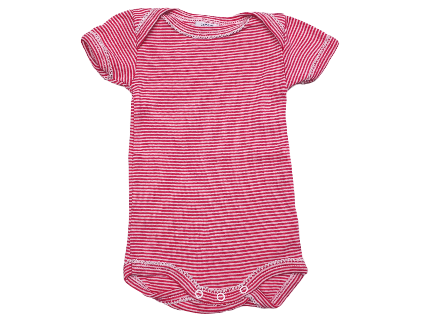 Roze/Wit Gestreepte Romper | Petit Bateau | Maat 54 cm