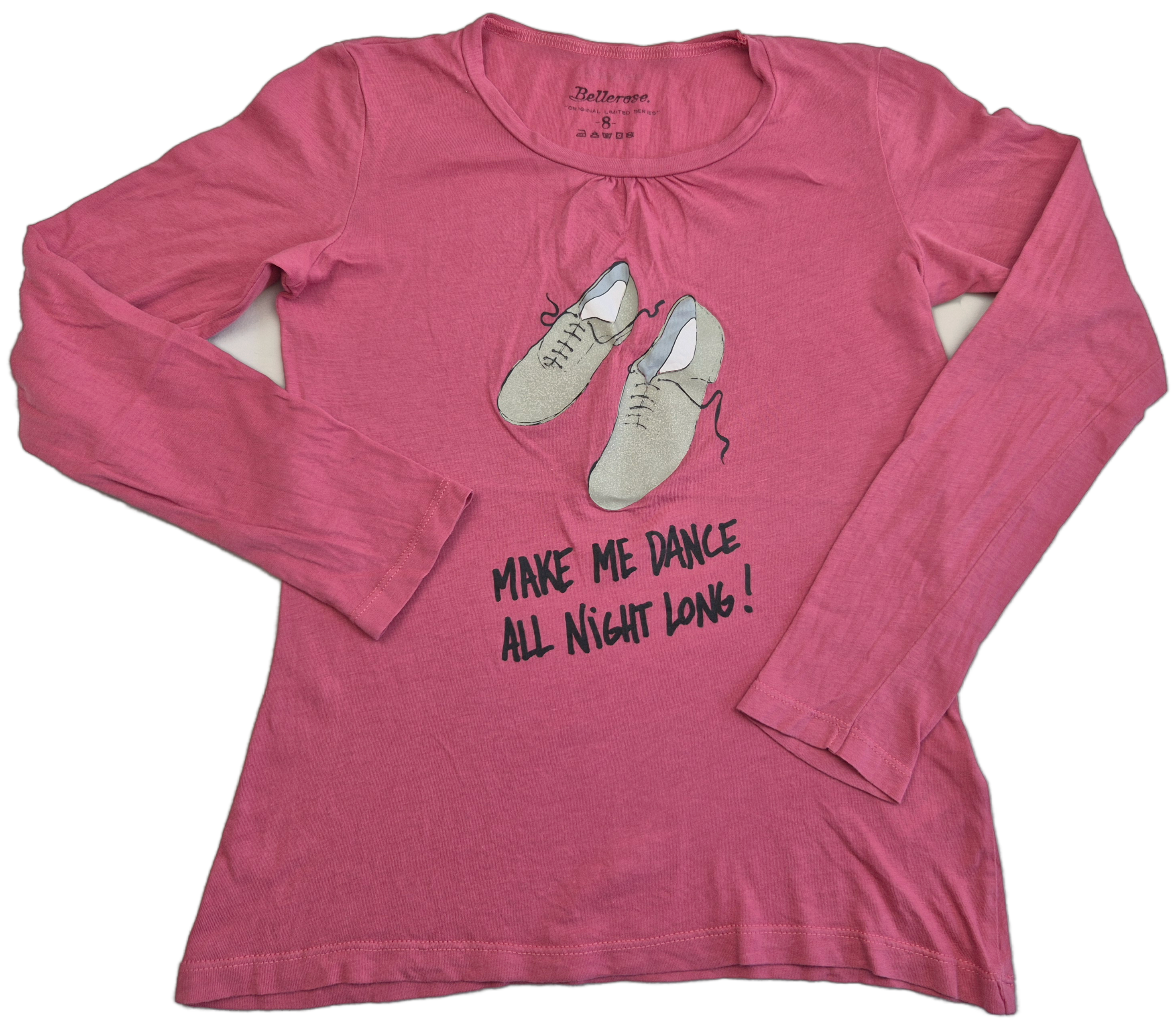 Roze Longsleeve 'dance' | Bellerose | Labelmaat 8 jr