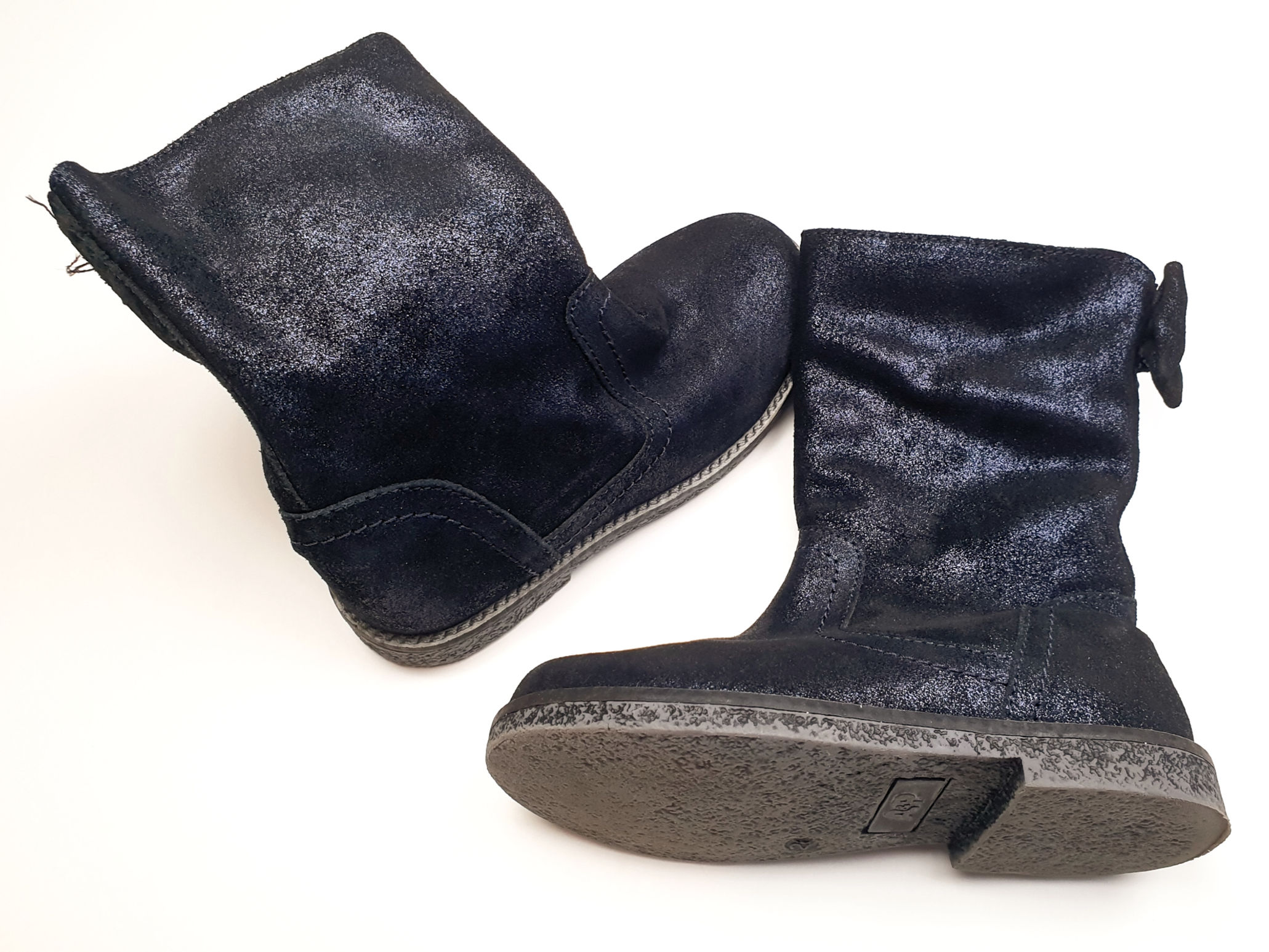 Donkerblauwe Glans Laarsjes | A&P | Maat 26