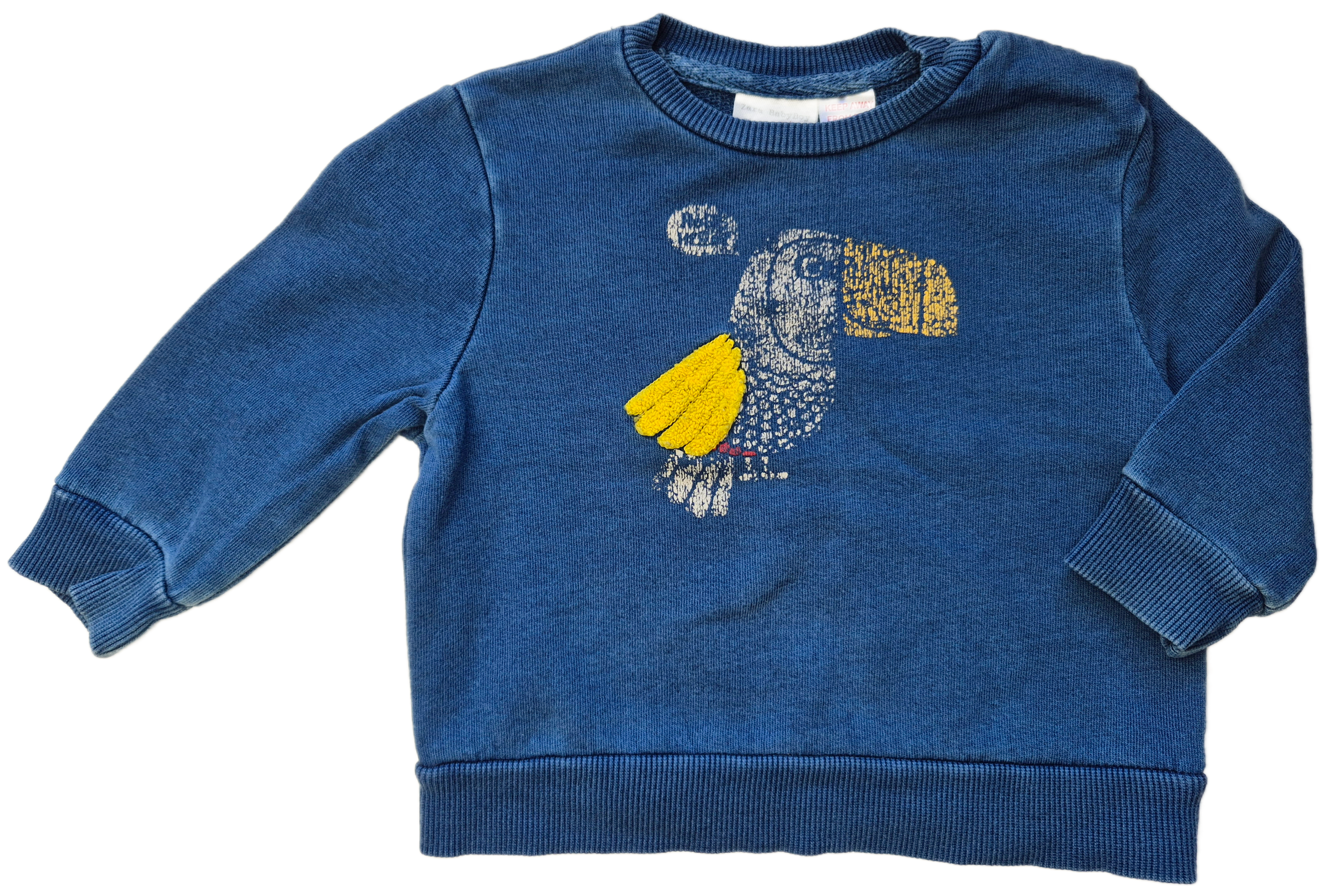 Blauwe Sweater 'toekan' | Zara | Draagmaat 62/68