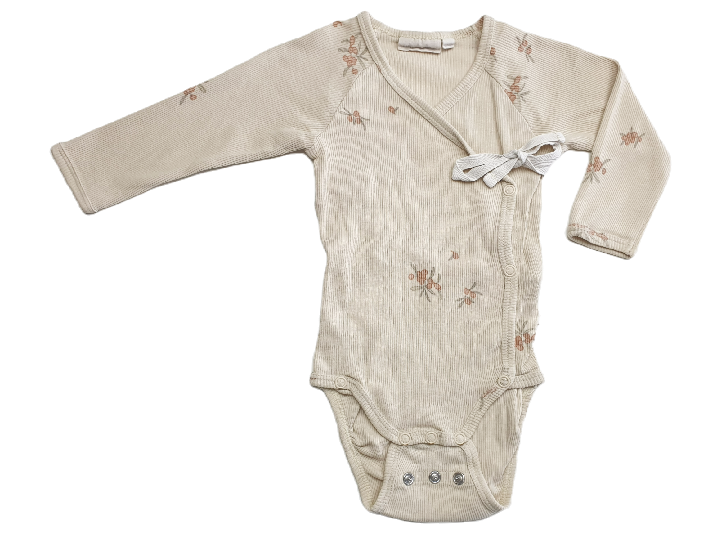 Beige Overslagromper | That's Mine | Maat 68