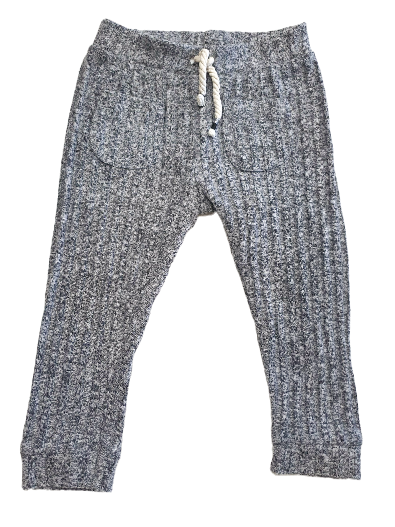 Grijs Gebreid Rib Broekje | Zara | Draagmaat 86