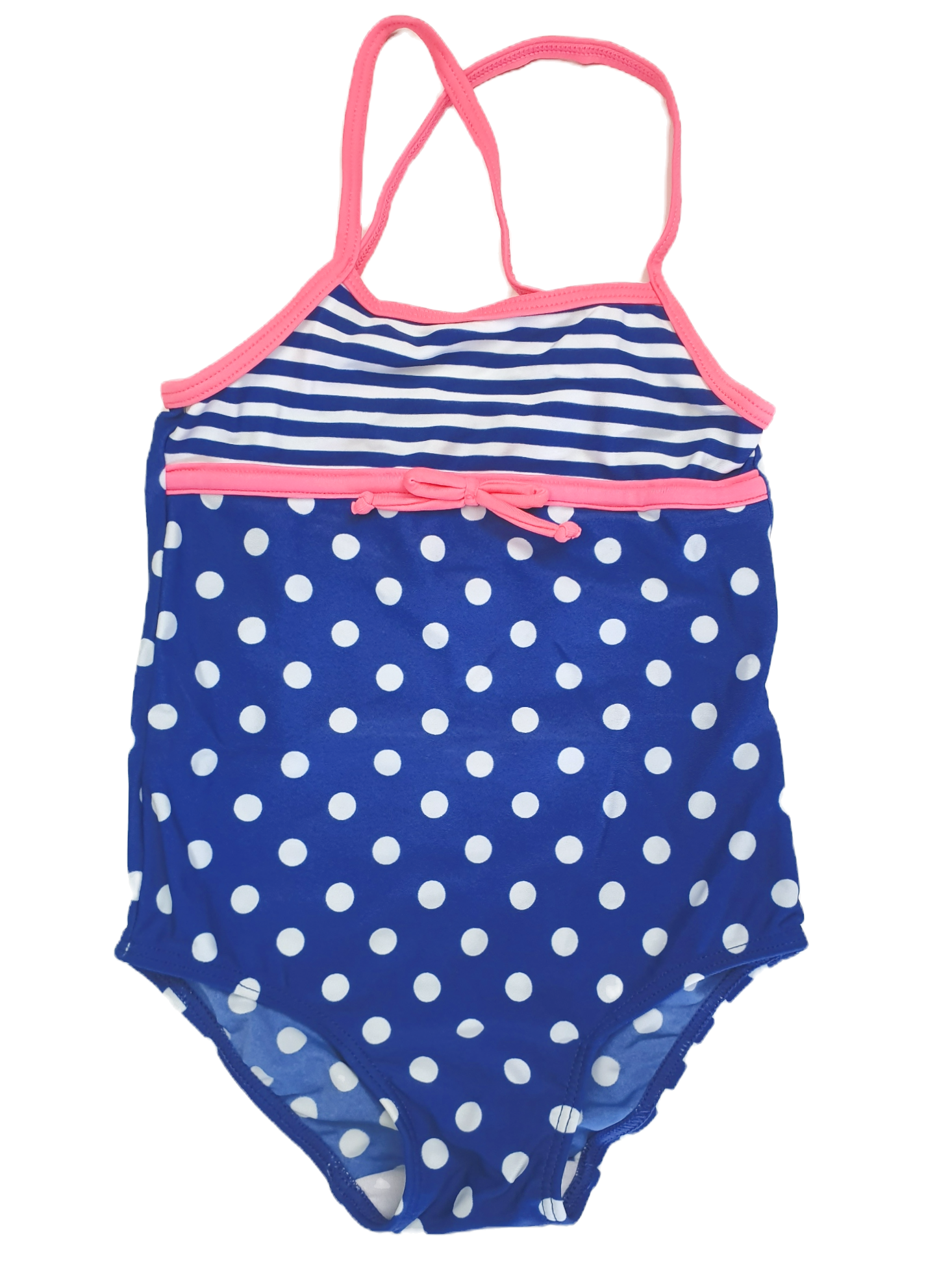 Blauw Gestippeld Badpak/Zwempak | Hema | Draagmaat 74