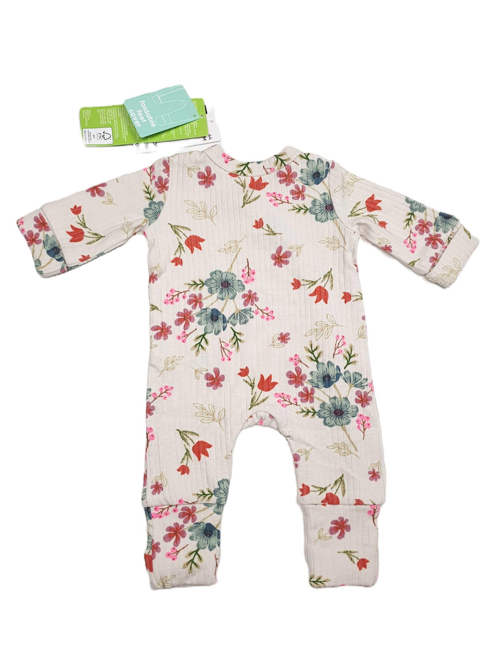 Beige Gebloemd Boxpakje | Hema | Maat 44