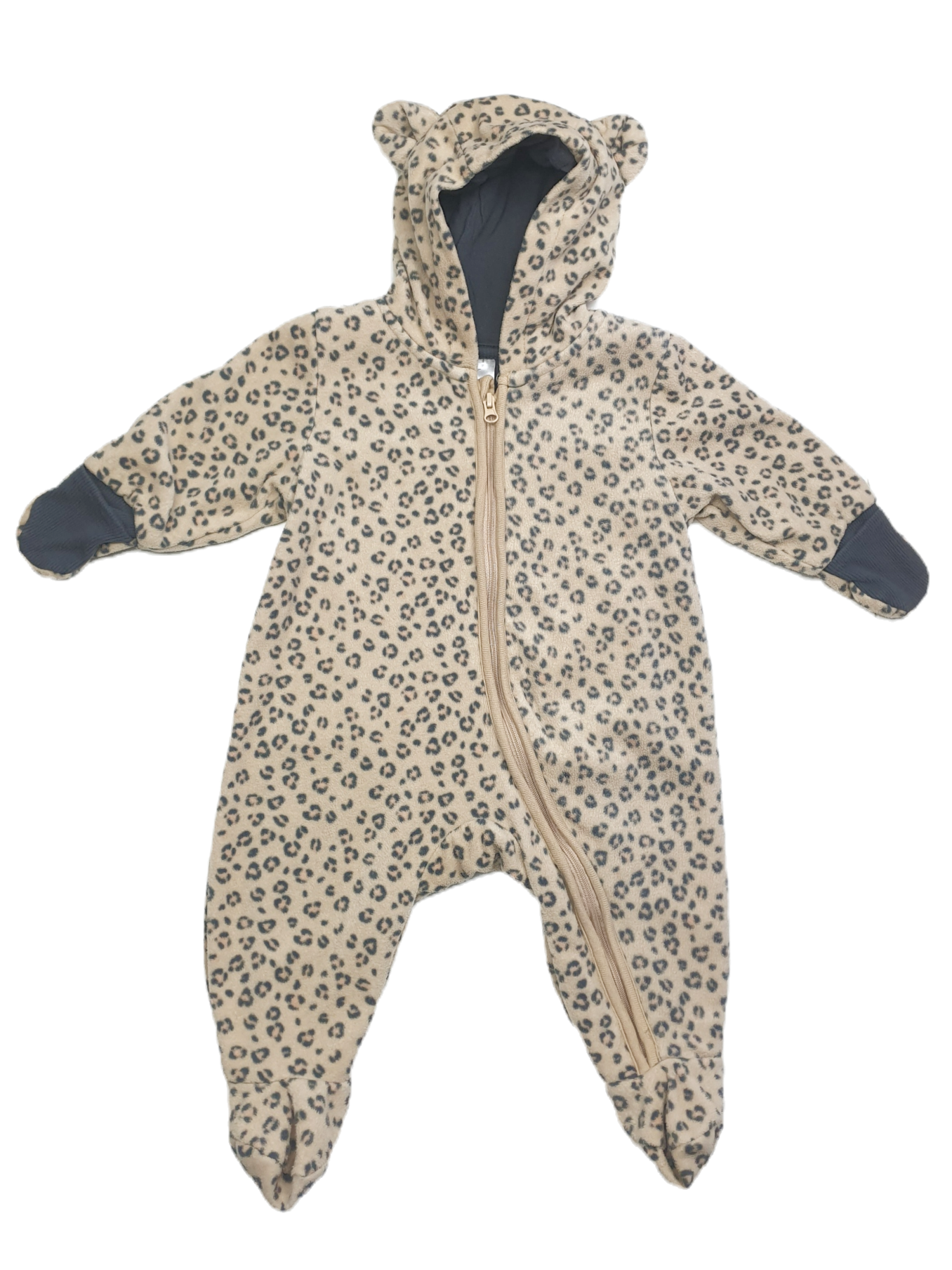 Zacht, Warm Fleece Pakje/Onesie 'Panter' | H&M | Maat 56