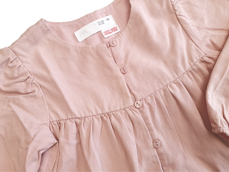 Thumbnail: Prachtige Roze Jurk | Zara | Labelmaat 86