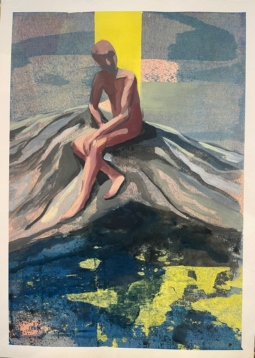 Acrylics on paper, 2023