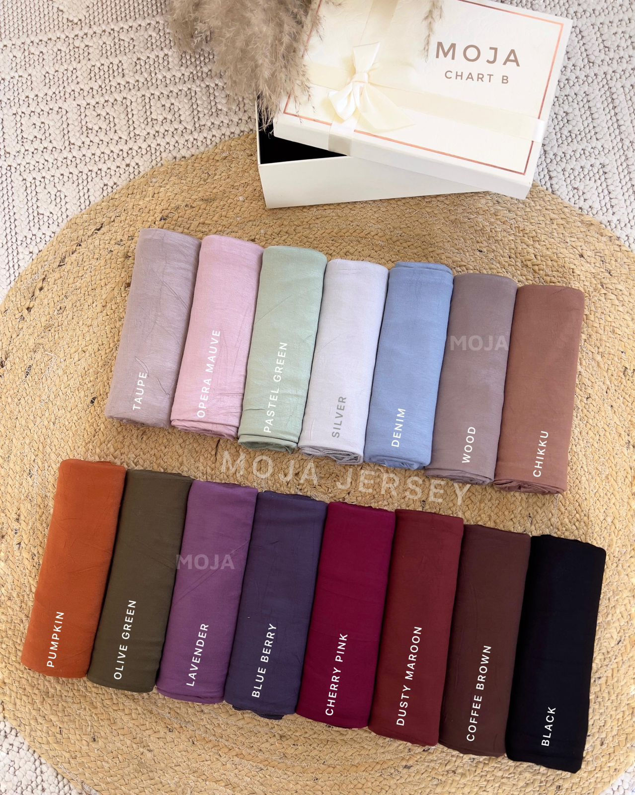 MOJA Jersey Hijab Chart B