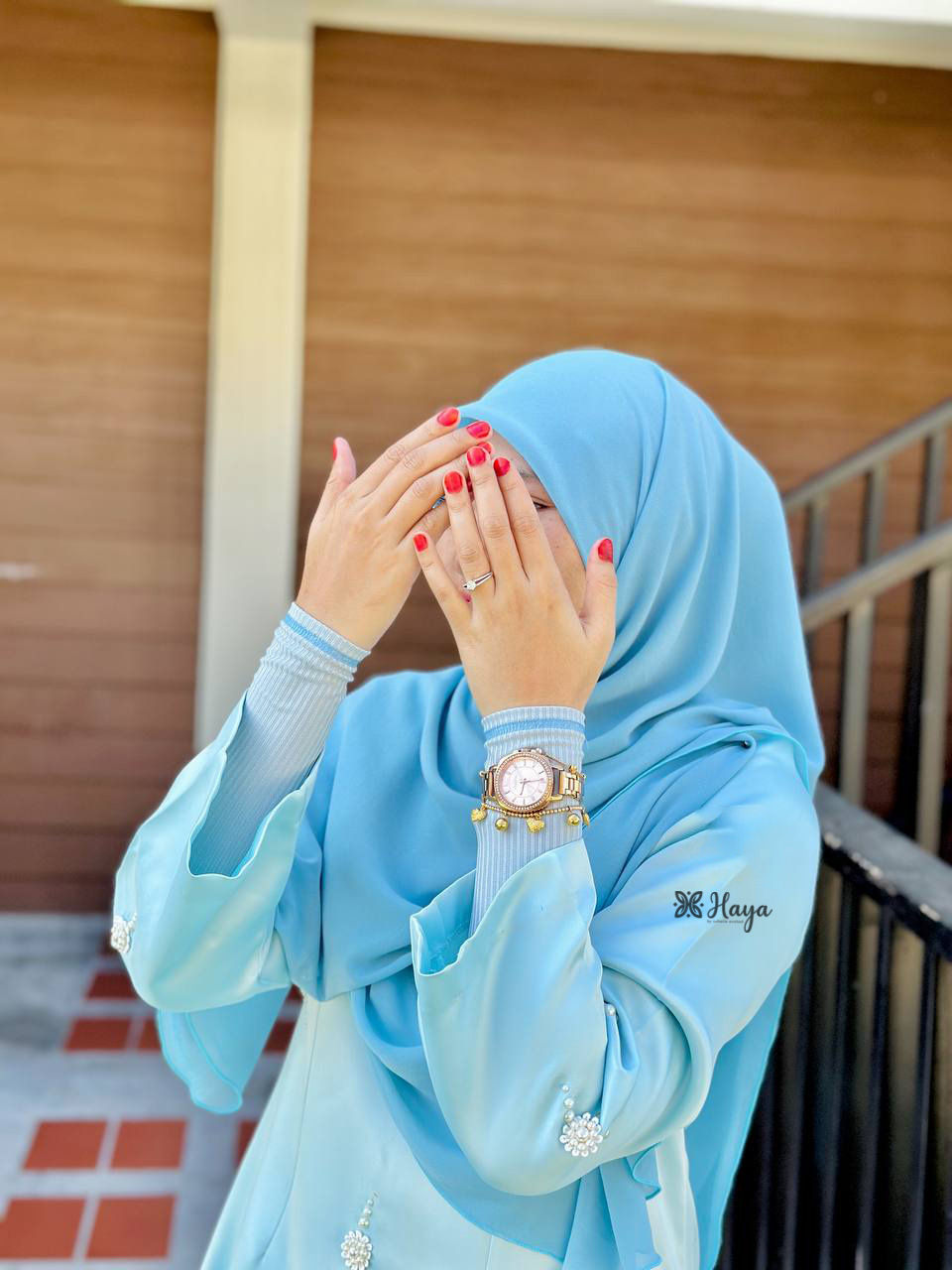 Thumbnail: Nawra Hand Socks Ice Blue