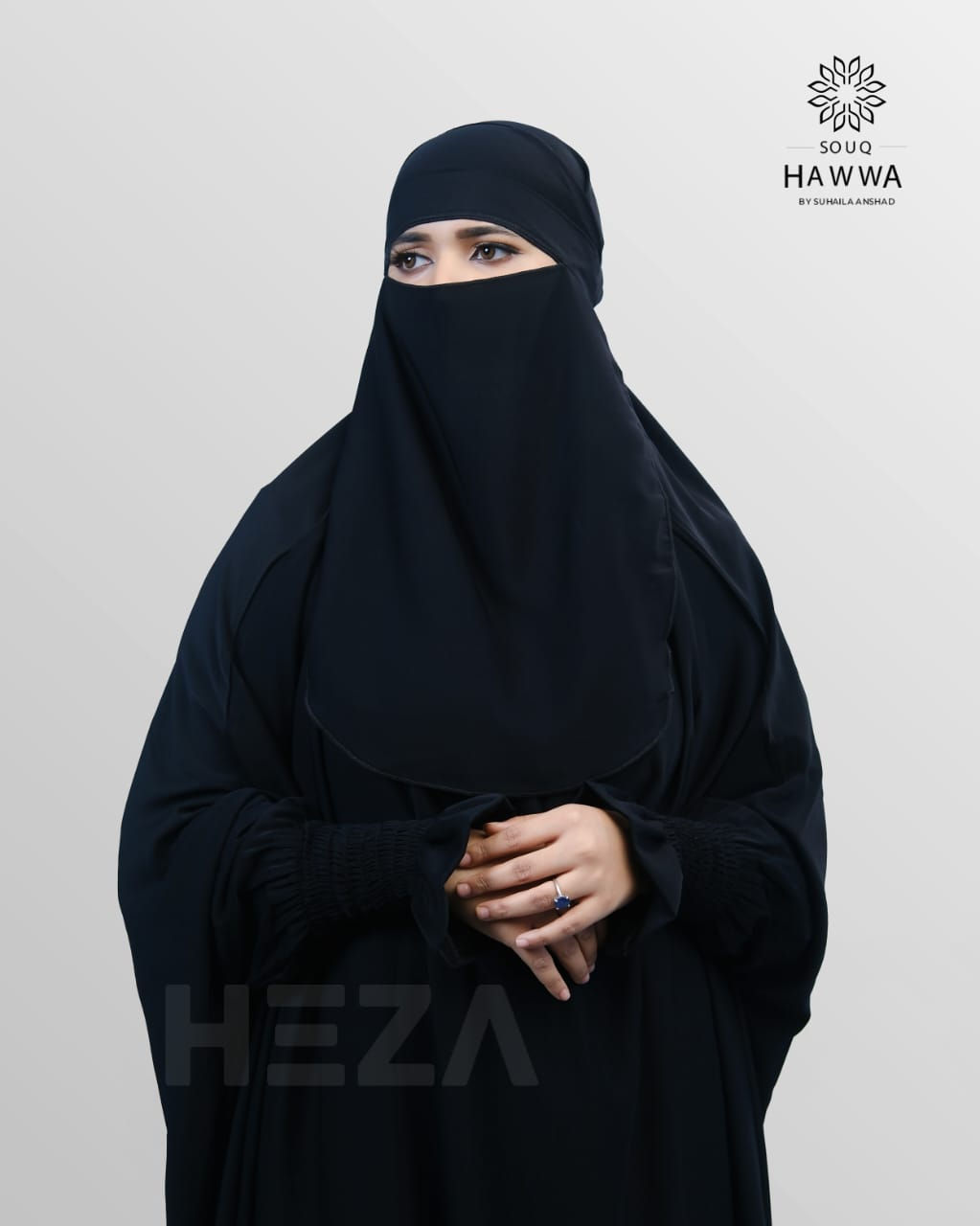 Heza Jilbab Black