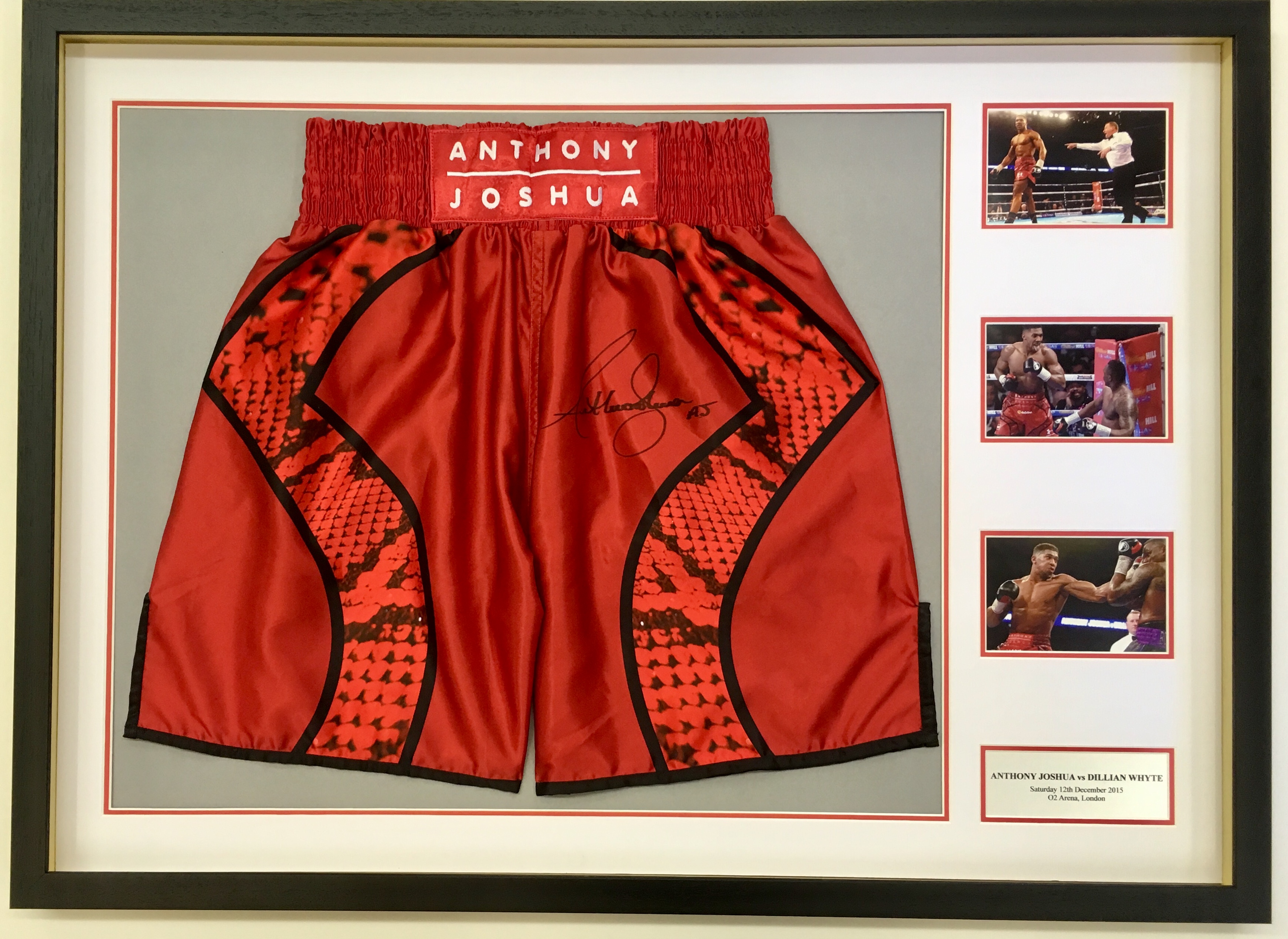 Anthony Joshua Signed Trunks