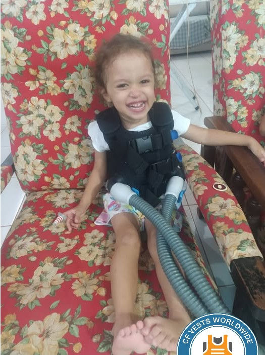Facebook Memory – February 27, 2023‎‎ Thanks to your support, CF Vests Worldwide donated a vest to Alana in Brazil.  To date, we have donated 31 Cystic Fibrosis vests to CF patients in that country.