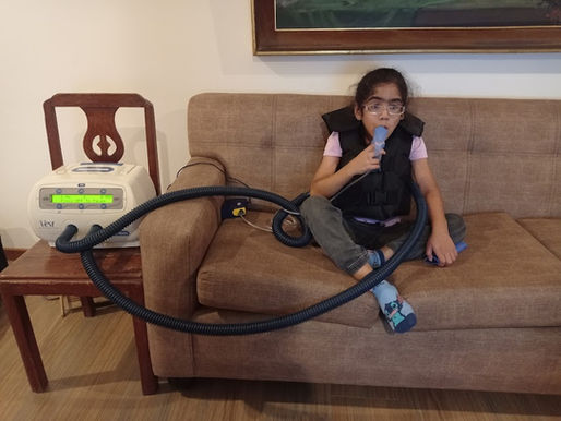 Facebook Memory – December 8, 2023 CF Vests Worldwide donated a Hill Rom Cystic Fibrosis vest to Cystic Fibrosis patient Antonia in #Tacna in Southern #peru, the first vest we have donated to Peru.