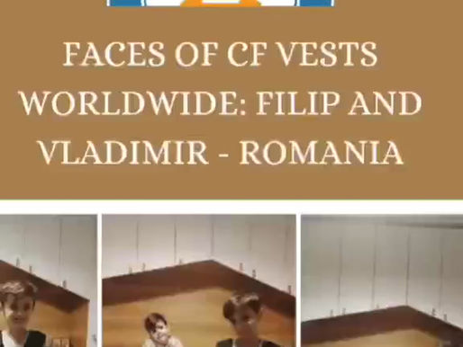 Faces of CF Vests Worldwide: Cystic Fibrosis patients Filip & Vladimir - Romania