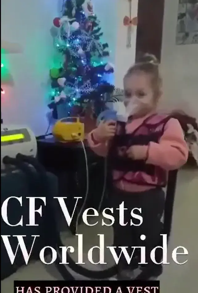 Facebook Memory – June 2, 2023 CF Vests Worldwide donated a Baxter International Hill Rom Cystic Fibrosis vest to Amara in Albania.