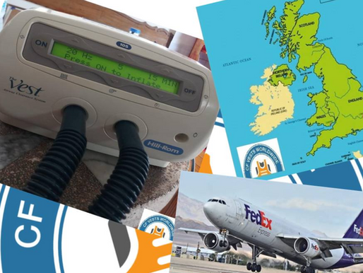 Facebook Memory – June 26, 2021CF Vests Worldwide has sent its second Baxter International Inc. Hill Rom Cystic Fibrosis vest to the #uk, with dozens more to follow to CF patients around the world.