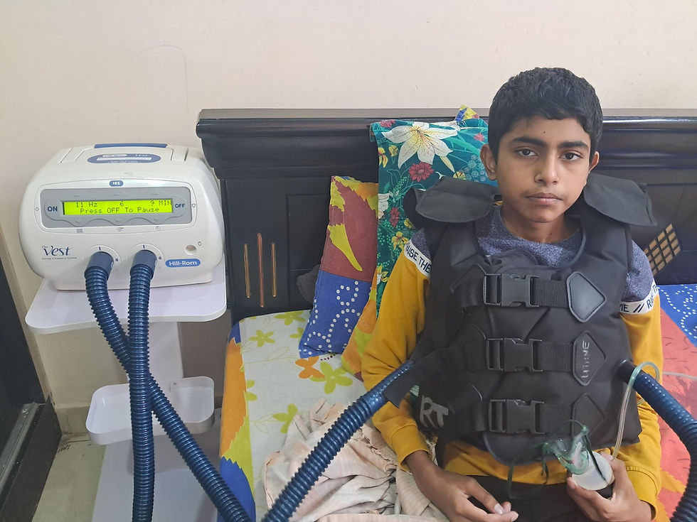 Facebook Memory – July 21, 2024‎‎  CF Vests Worldwide Testimonial - Pedasrinivasa, father of Baxter International Inc. Hill Rom Cystic Fibrosis vest recipient in #Hyderabad, #india.