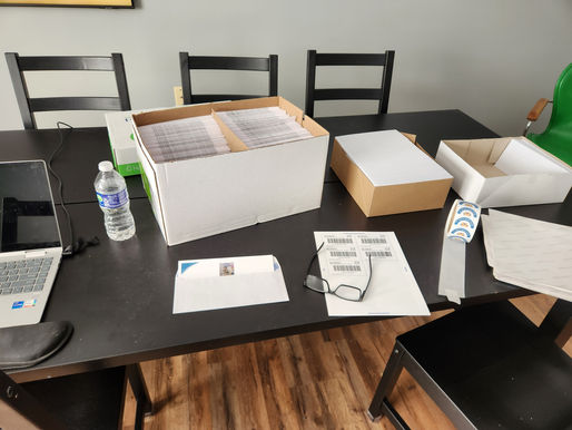 CF Vests Worldwide is beginning the process to mail the 2024 Year End Newsletter to the 1,400 members on the CF Vests Worldwide donor list.