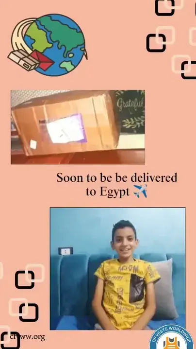 Facebook Memory – May 30, 2025 The Baxter International Hill Rom Cystic Fibrosis vest donated to Youssef in Egypt has been delivered to his U.S. contact in Astoria, New York