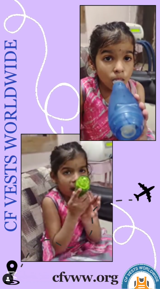 Facebook Memory – February 6, 2025 The Second-Generation Baxter International Hill Rom Cystic Fibrosis vest garment CF Vests Worldwide donated to Vishaka in India has arrived in Huntersville