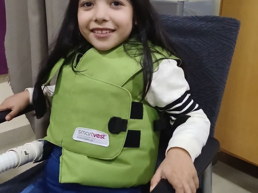 Facebook Memory – May 12, 2024 TESTIMONIAL - “A vest from CF Vests Worldwide means a lot to us, as Sara suffers from congestion. We in Palestine have simple capabilities.