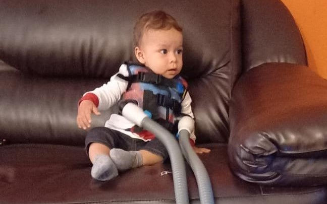 CF Vests Worldwide was happy to donate a RespirTech Cystic Fibrosis vest to Thiago in #Mexico, #Guatemala.  It was the first CF vest donated to Guatemala!