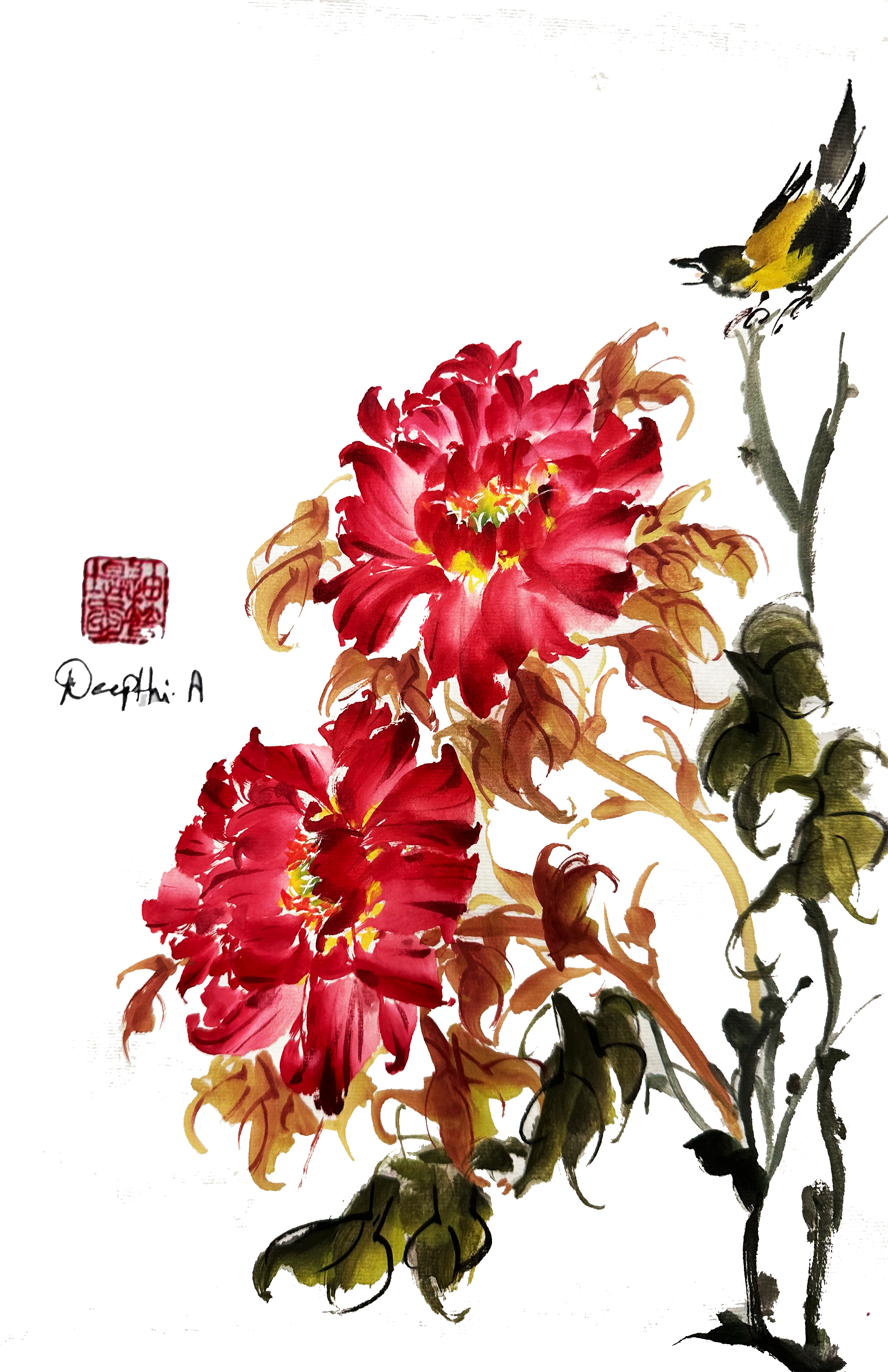 Crimson Garden - Fine Art Print