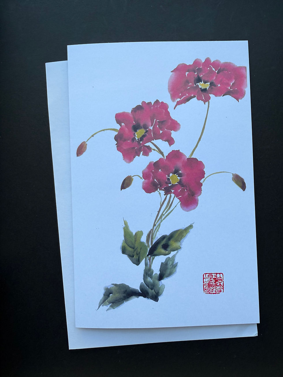 Thumbnail: A Dance in Red- Greeting Card