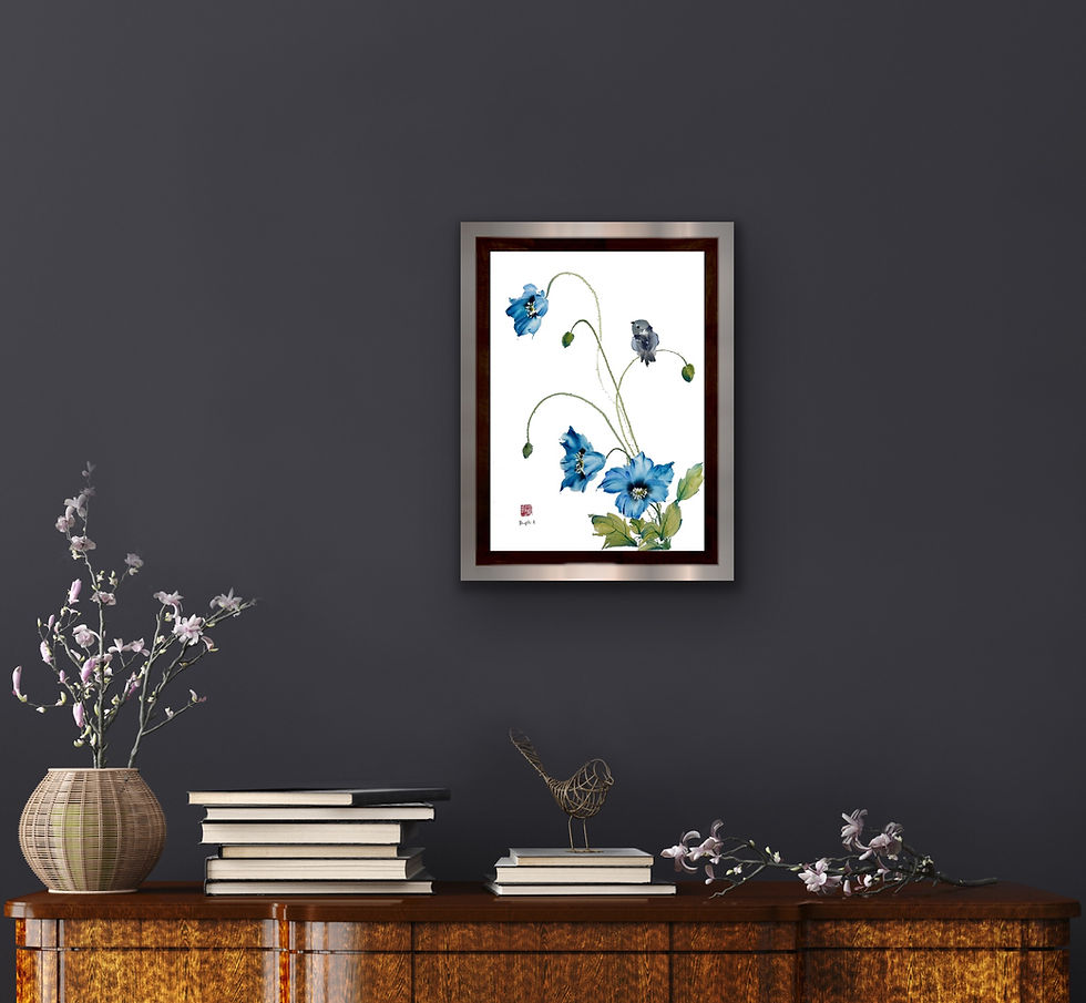 Thumbnail: The Blue Melody - Fine Art Print