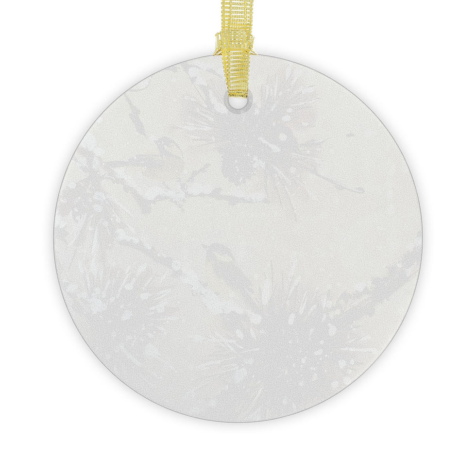 Thumbnail: Pine Cone & Chickadee -Glass Ornaments