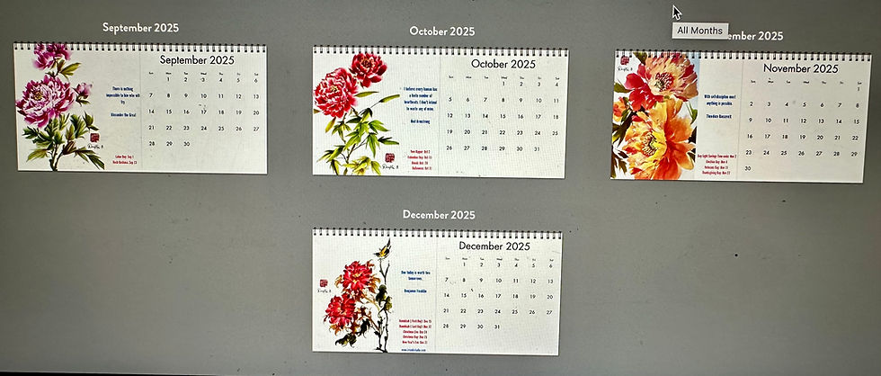 Thumbnail: 2025 Peonies Calendar