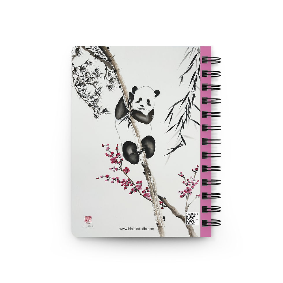 Thumbnail: Panda and Thee friends of winter- Spiral Bound Journal