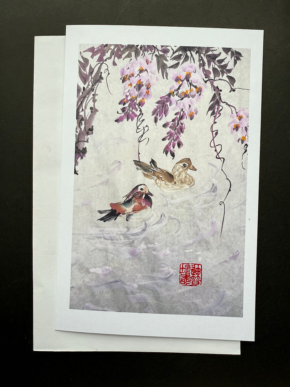 Thumbnail: Floating in Purple- Greeting Card