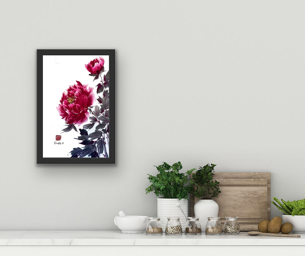 Thumbnail: Velvet Red Blossoms - Fine Art Print
