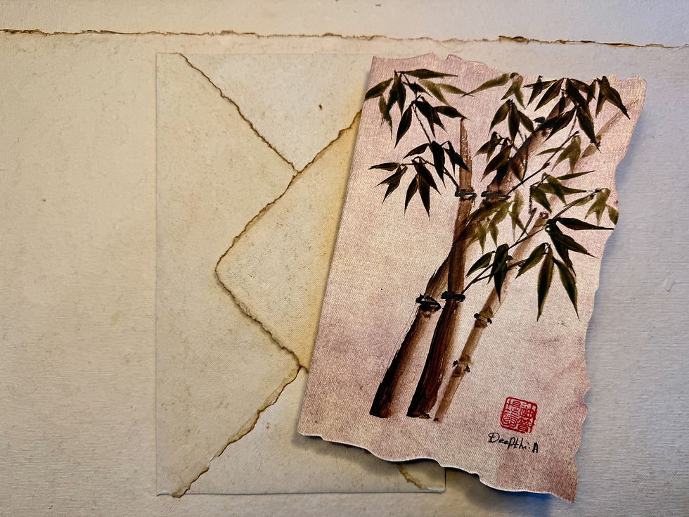 Thumbnail: Bamboo- Vintage Card-1 in stock