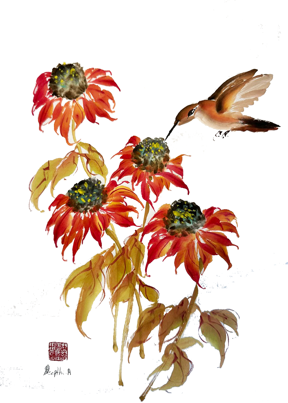 Thumbnail: The Nectar Song - Fine Art Print
