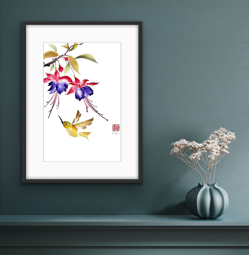 Thumbnail: Fuchsia Fanfare- Fine Art Print