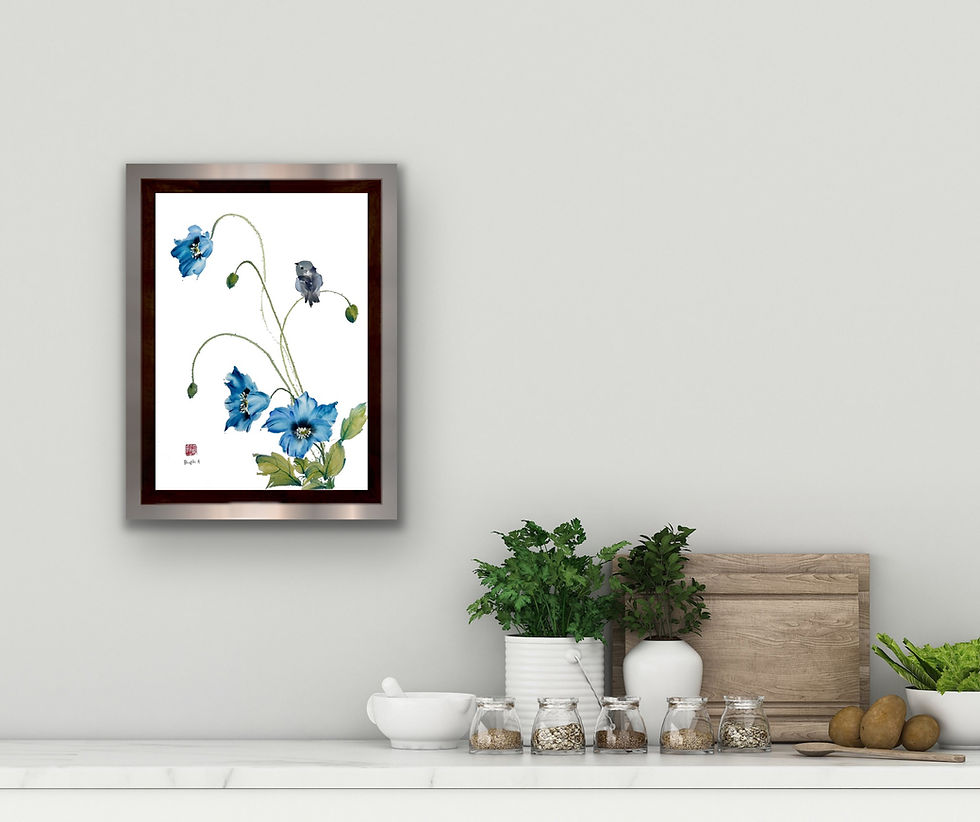 Thumbnail: The Blue Melody - Fine Art Print