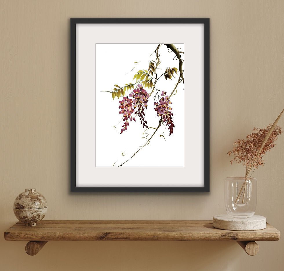 Thumbnail: Veils of Violet- Fine Art Print