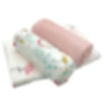 Thumbnail: Girl Swaddle Set - Pink