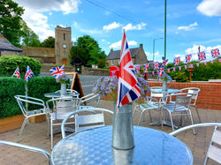 Shop front flags