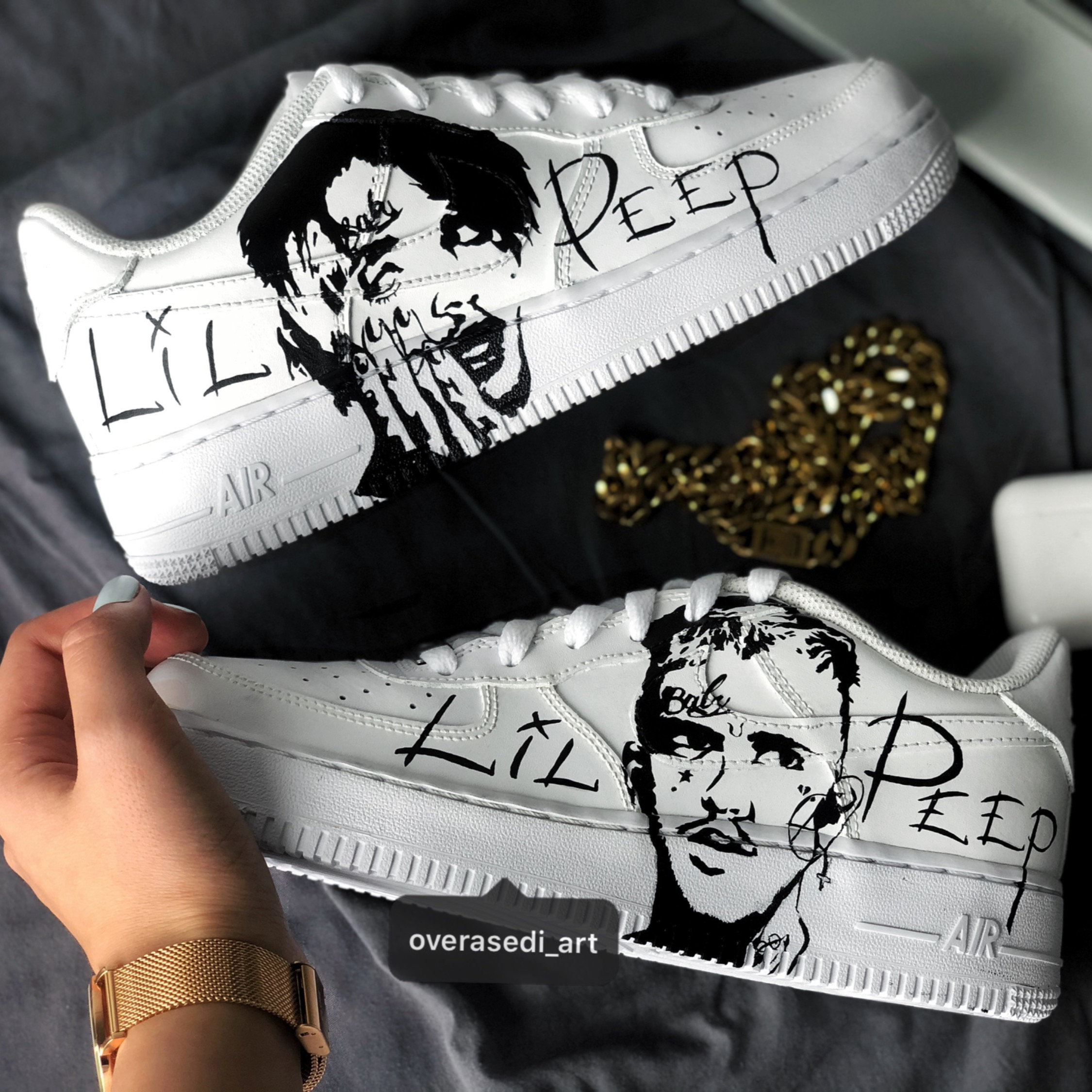 Lil Peep Af1 Overasedi Art Lil Peep Af1 Overasedi Art