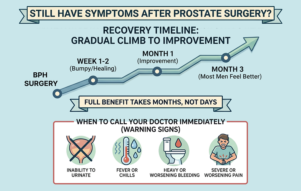 What to Expect After a Prostate Procedure, and When to Worry