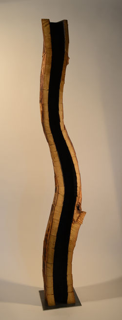 sans titre, robinier, h= 195 cm