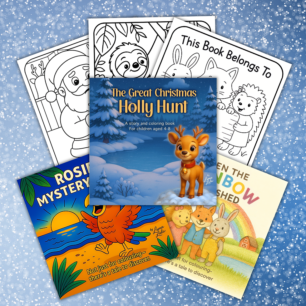 Three of the Read and Colour Animal Adventure Books