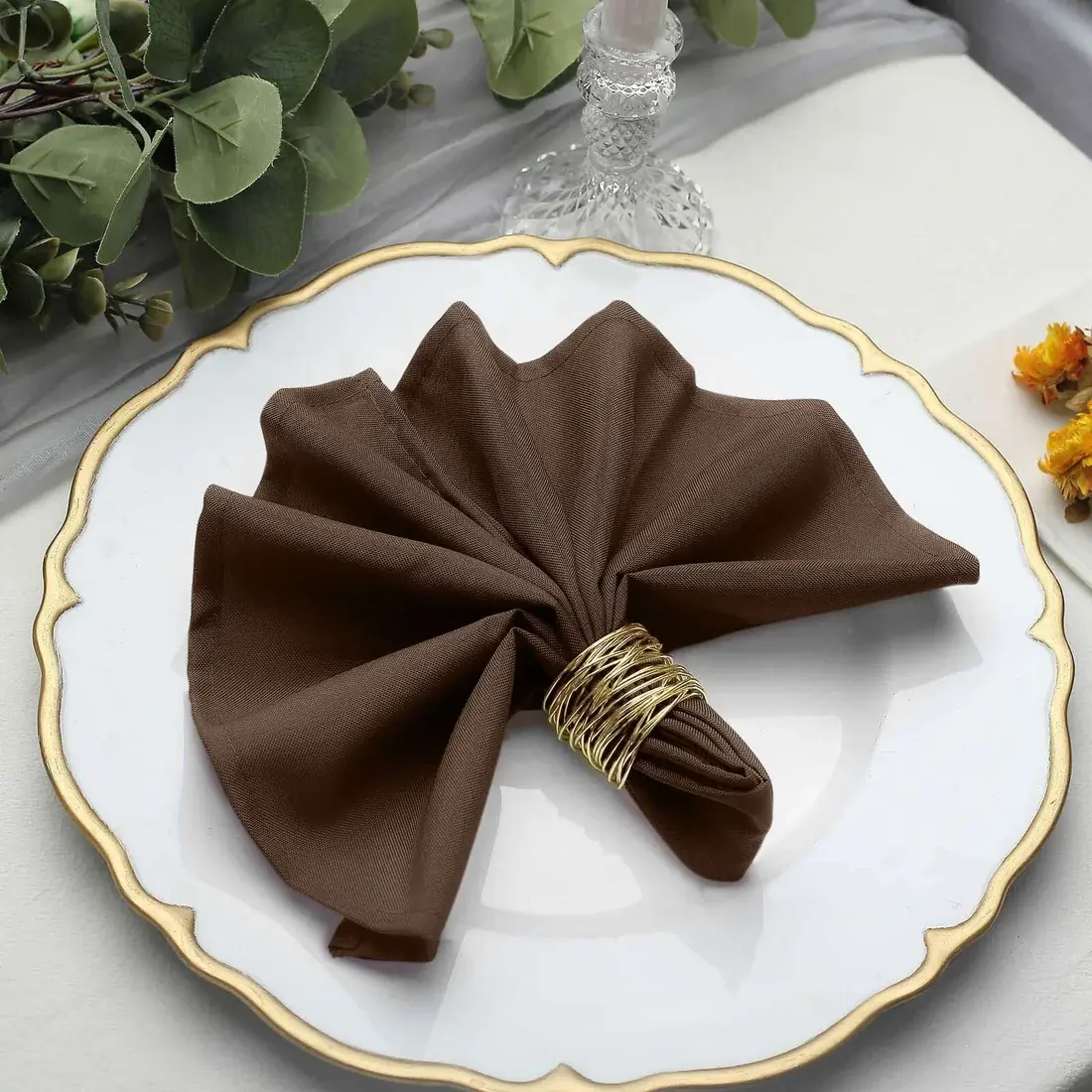 Brown Cloth Napkins - $0.50/ea (80 in-stock)