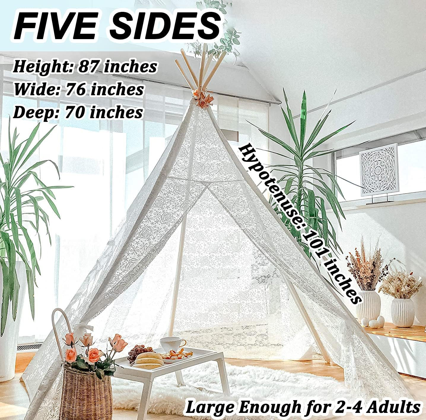 Lace Teepee Tent - $15/ea (2 In-Stock)